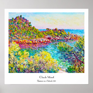 Poster Paysage près de Monte Carlo, Claude Monet 1883