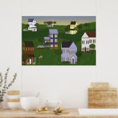 Poster Paysage primitif Americana (Cuisine)