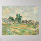Poster Paysage proche de Paris - Paul Cézanne Art (Devant)