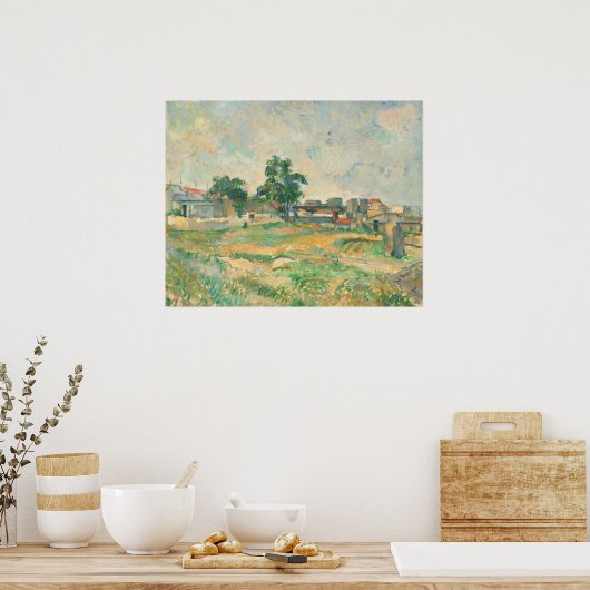 Poster Paysage proche de Paris - Paul Cézanne Art (Cuisine)