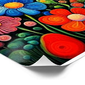 Poster Paysage psychédélique avec rivière 1 (Coin)