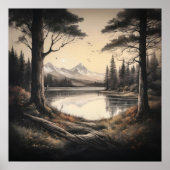 Poster Paysage Rétro (Devant)