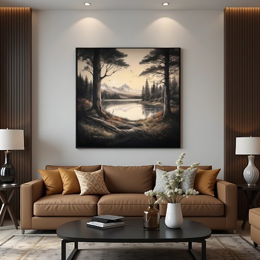 Poster Paysage Rétro