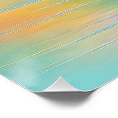 Poster Paysage rose et bleu du Tarfarran (Coin)