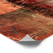 Poster Paysage rouge Abstrait (Coin)