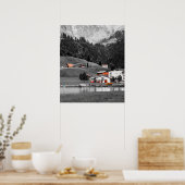 Poster Paysage rural (Cuisine)