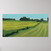 Poster Paysage rural (Devant)