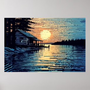 Poster Paysage rural Peinture Art Décor