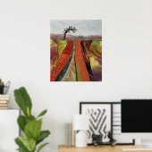 Poster Paysage rustique Art textile (Bureau à domicile)