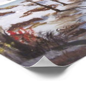 Poster Paysage rustique de la grange (Coin)