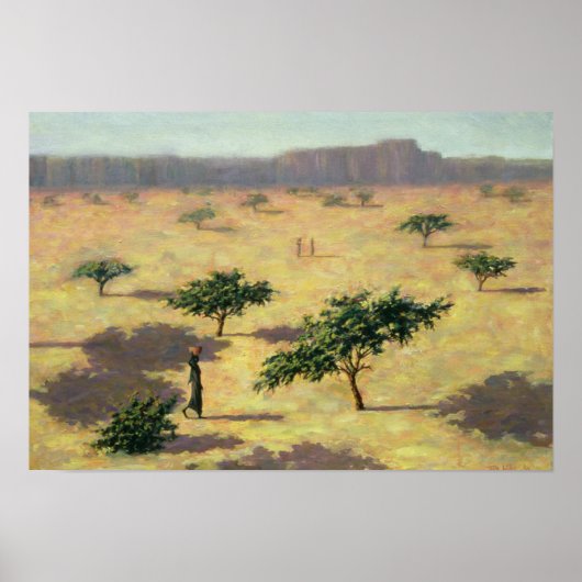 Poster Paysage sahélien Mali 1991 (Devant)