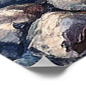 Poster Paysage serein avec lac clair (Coin)