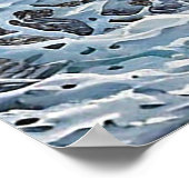 Poster Paysage Serein Avec Vagues, Coquillages (Coin)