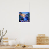 Poster Paysage serein du lac, belle vue panoramique sur l (Cuisine)