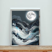 Poster Paysage Serene Moonlit