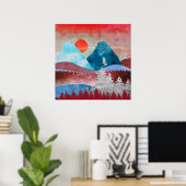 Poster Paysage Silver Eagle (Bureau à domicile)