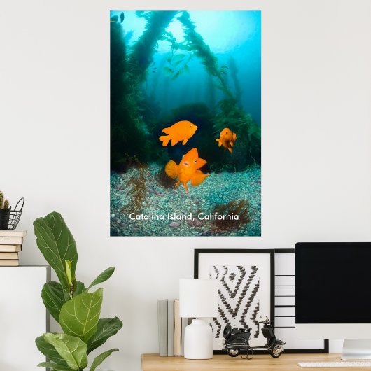 Poster Paysage sous-marin (Bureau à domicile)