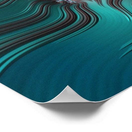 Poster Paysage sous-marin Abstrait fragile (Coin)