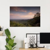 Poster Paysage Sous Un Coucher De Soleil (Bureau à domicile)