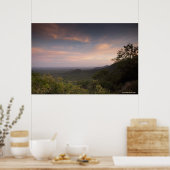 Poster Paysage Sous Un Coucher De Soleil (Cuisine)