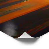 Poster Paysage spectaculaire des vagues de l'océan bleu (Coin)