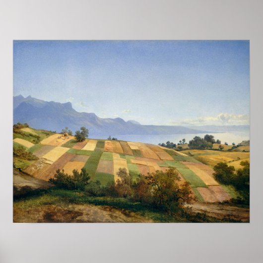 Poster Paysage suisse par Alexandre Calame (Devant)
