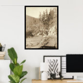 Poster Paysage sur Deadwood Road à Sturgis SD 1888 (Bureau à domicile)