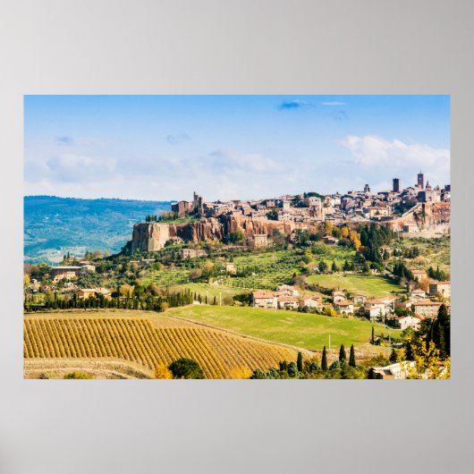 Poster Paysage sur Orvieto (Devant)