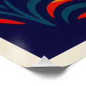 Poster Paysage Surréaliste du Désert Vibrant (Coin)