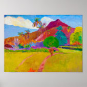 Poster Paysage tahitien, Gauguin (Devant)