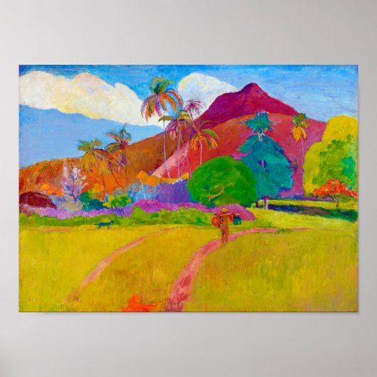 Poster Paysage tahitien, Gauguin (Devant)
