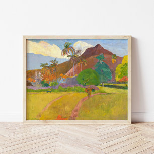 Poster Paysage tahitien   Paul Gauguin