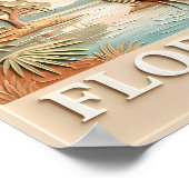 Poster Paysage Texturé de la Faune Aviaire des Everglades (Coin)