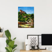 POSTER PAYSAGE TOSCANE (Bureau à domicile)