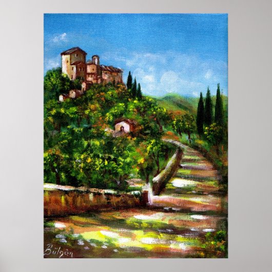 POSTER PAYSAGE TOSCANE (Devant)