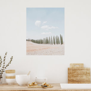 Poster Paysage Toscane Couleurs douces
