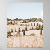 Poster Paysage Toscane Couleurs douces (Devant)