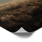 Poster Paysage Toscane Couleurs douces (Coin)