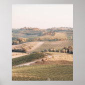 Poster Paysage Toscane Couleurs douces (Devant)