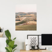 Poster Paysage Toscane Couleurs douces (Bureau à domicile)
