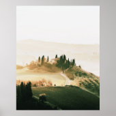 Poster Paysage Toscane Couleurs douces (Devant)