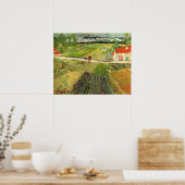 Poster Paysage, transport et train par Vincent van Gogh (Cuisine)
