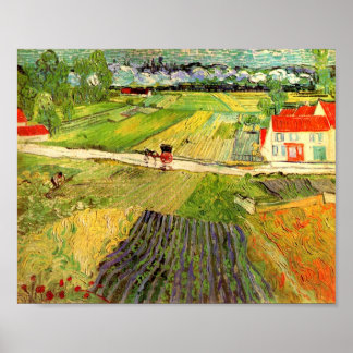 Poster Paysage, transport et train Van Gogh Art