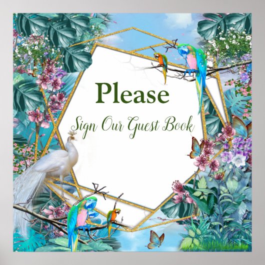 Poster Paysage tropical (Devant)