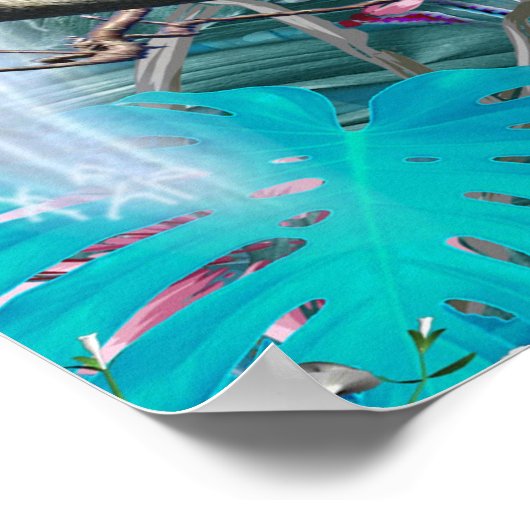 Poster Paysage tropical (Coin)