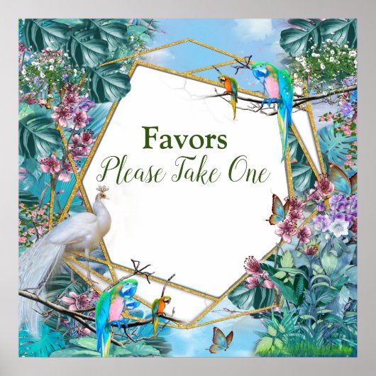 Poster Paysage tropical (Devant)