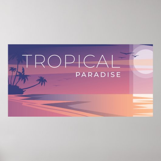Poster Paysage tropical (Devant)