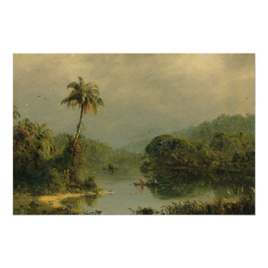 Poster Paysage tropical Église Frédéric Edwin (Devant)