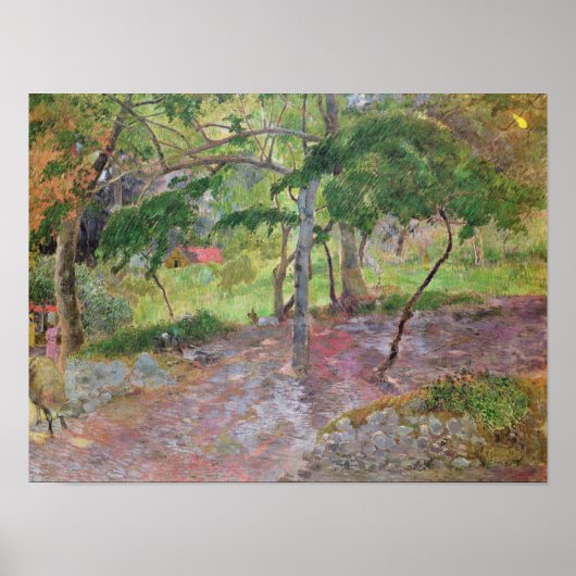 Poster Paysage tropical, Martinique, 1887 (Devant)