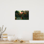 Poster Paysage tropical par Henri Rousseau (Cuisine)